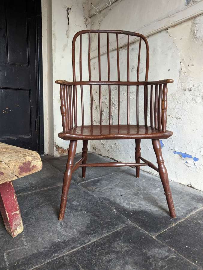 Primitive Hooped Back Stick Chair