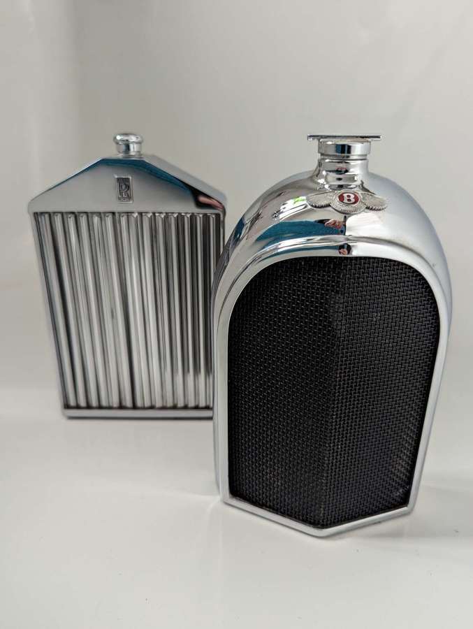 Rolls Royce and Bentley Ruddspeed Decanter Flasks