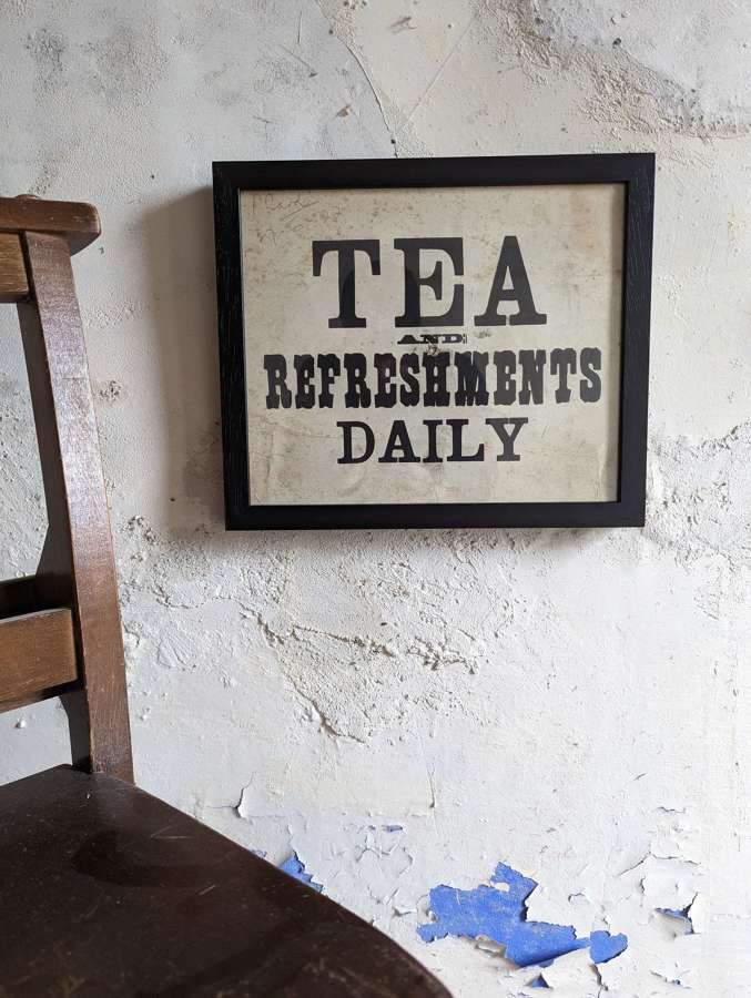 Original Tea Room Poster