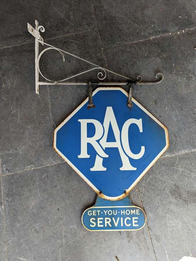 Original 1950s RAC Enamel Sign